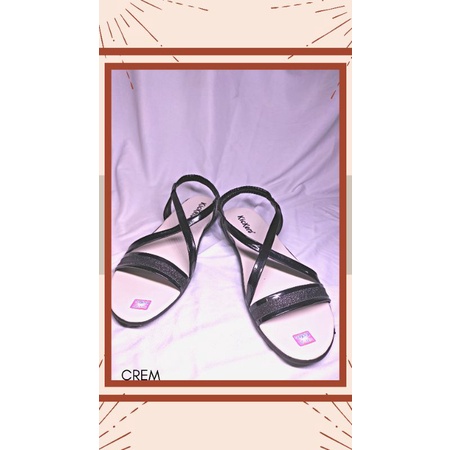Sandal Wanita Kickres Terbaru led | Sandal Wanita Kerut Slempang Terbaru