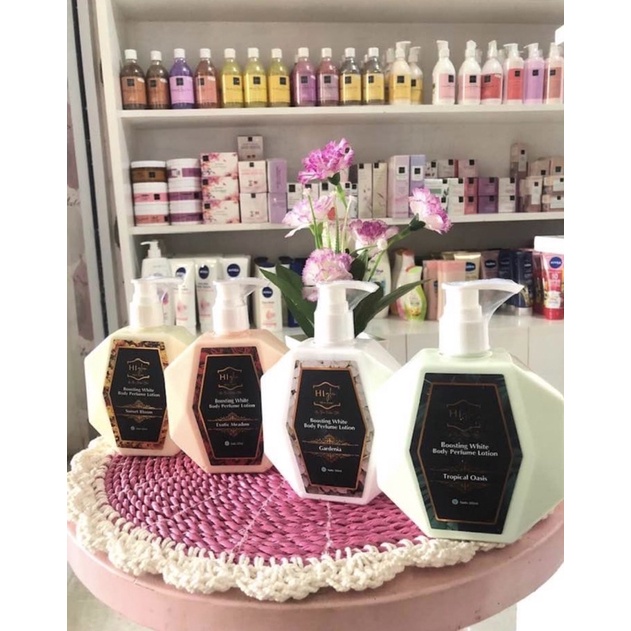 Boosting White body perfum lotion Hi glow hb lotion hi glow