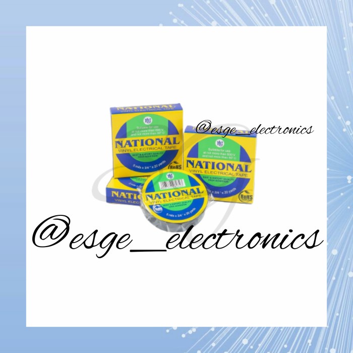 "'''] ISOLASI LISTRIK ISOLASI KABEL NATIONAL HITAM ISOLASI LISTRIK NATIONAL