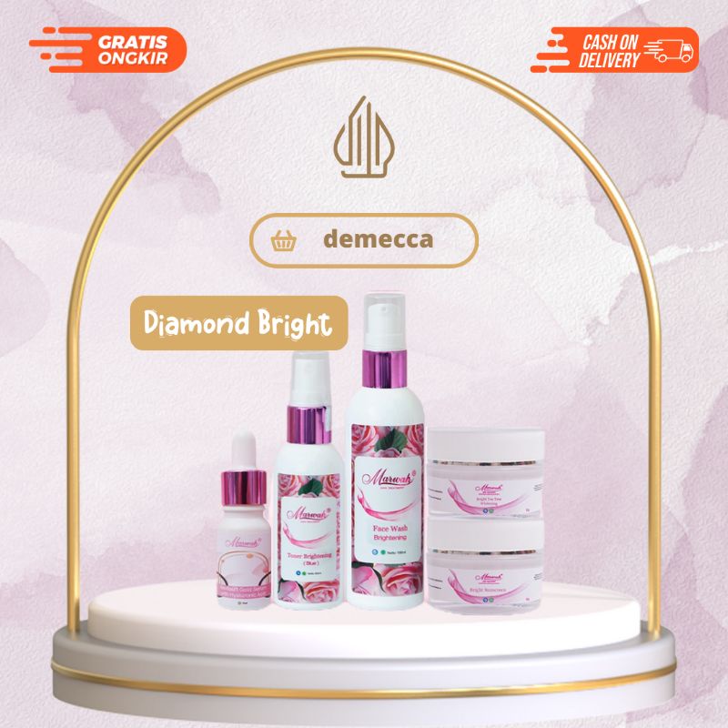 demecca - MARWAH SKINCARE PAKET BRIGHT [ KULIT KERING - NORMAL ]