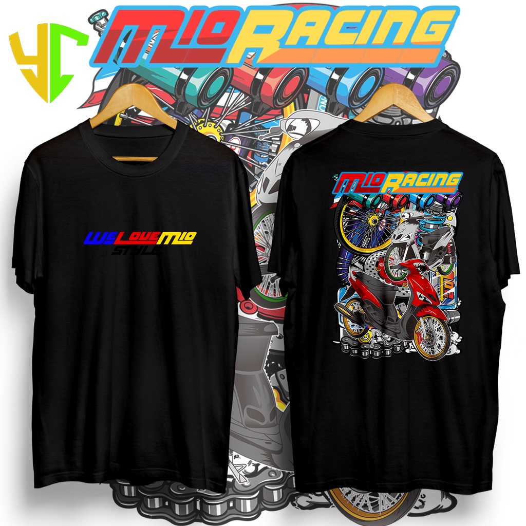 Youniso Custom T-Shirt Kaos Mio Racing Custom Bisa Request Foto Dan Design Sendiri Kaos Mio Racing |