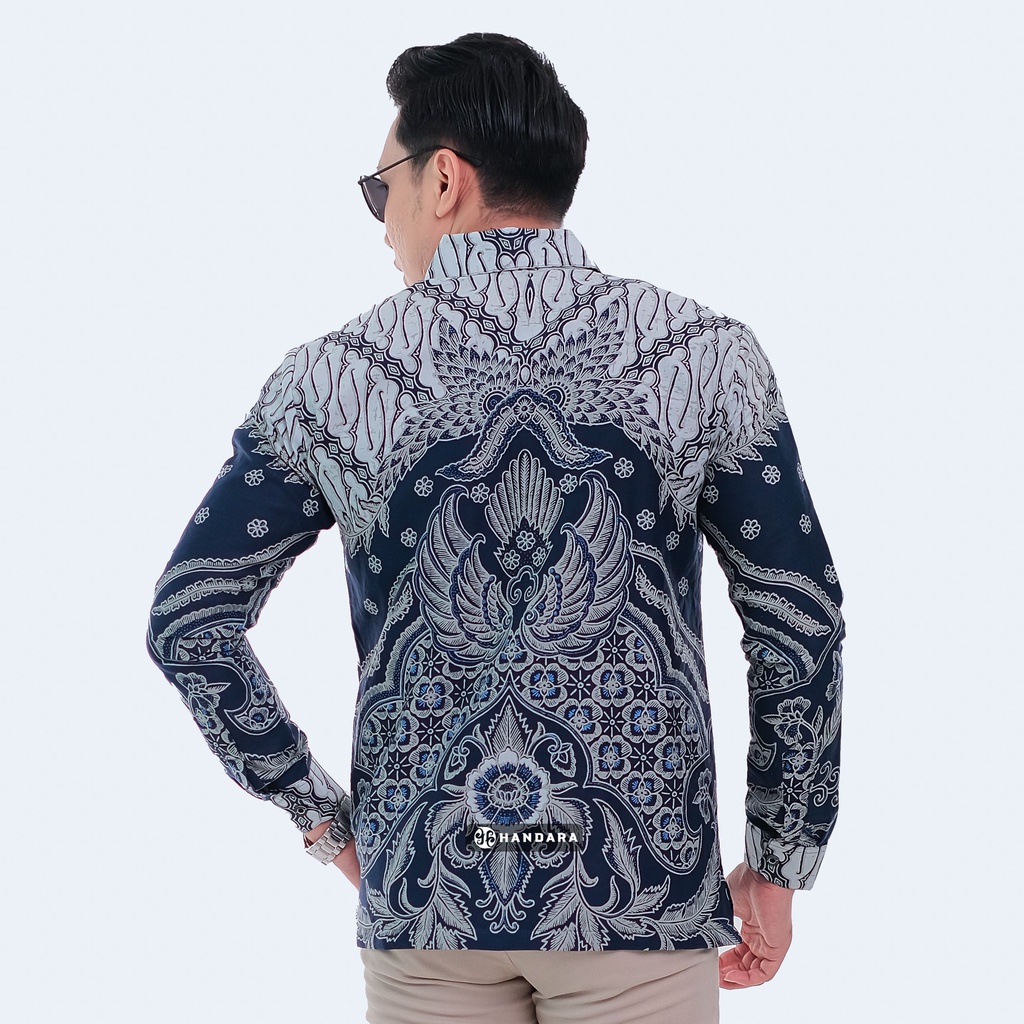 Handara Batik Pria Lengan Panjang Slim Fit Premium Gurdo Kraton HB-352