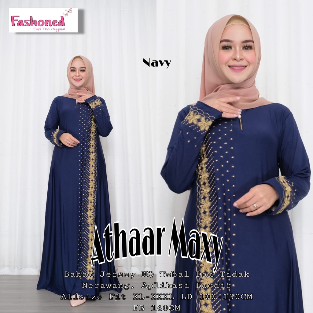 Athaar Maxy Gamis Muslim Jumbo Ld 100 - 130 Premium dress muslim jumbo xxxl ld 130cm gamis bordir pesta turki maxy gamis lebaran terbaru dress seragaman pengajian arabiana dress arab gamis arabian jumbo ld 130 polos jersey jumbo murah gamis remaja grosir