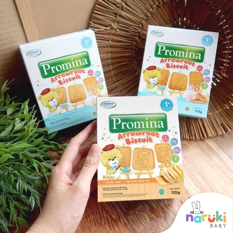 Promina Cookies Arrowroot 110gr Biskuit Snack Bayi