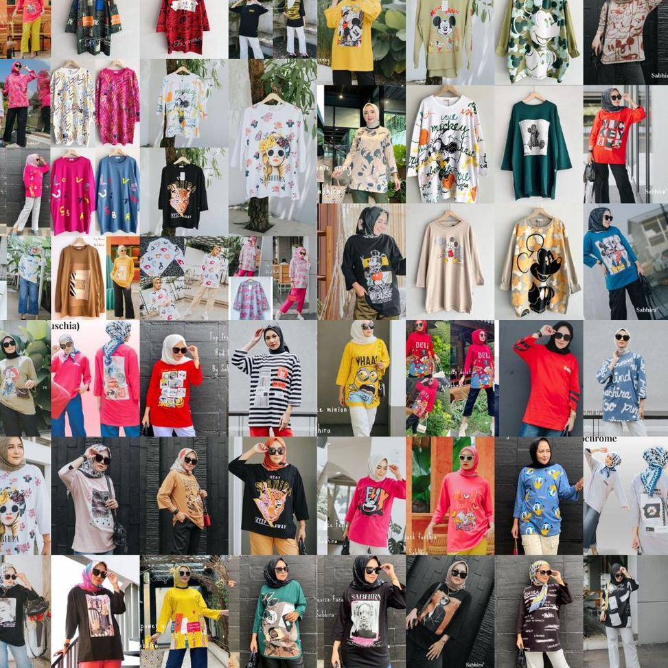 REKOMENDASI Sabhira kaos oversize series