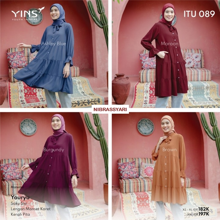TUNIK TERBARU YINS (YOUTH INSPIRE) PARTNER NIBRAS / TUNIK YINS ITU 089 / ATASAN TERBARU 2023 / TUNIK