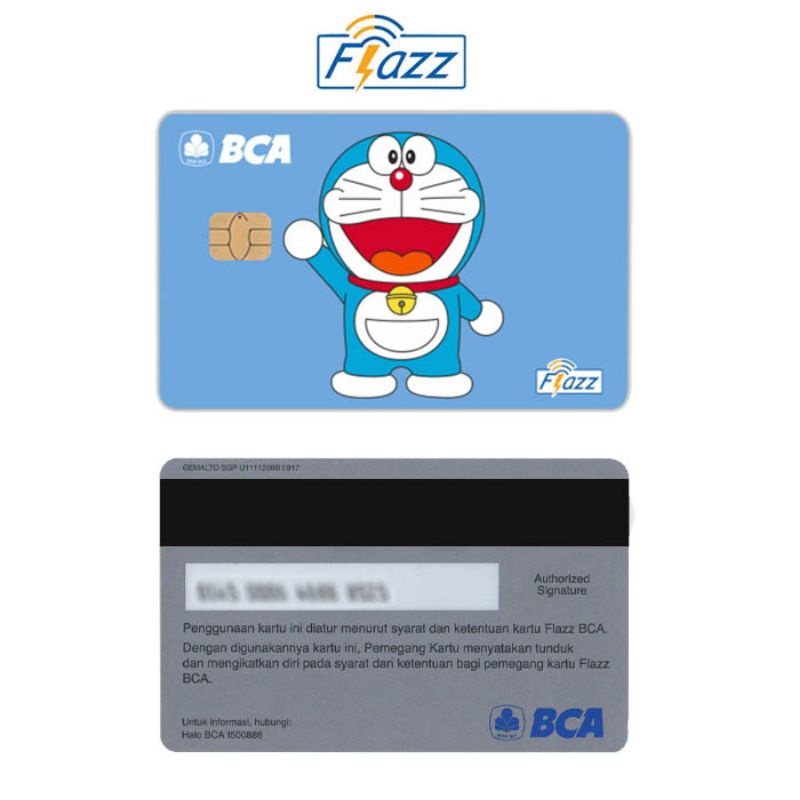 Doraemon Kartu E-Money Flazz BCA Gen 2 NFC Custom Card