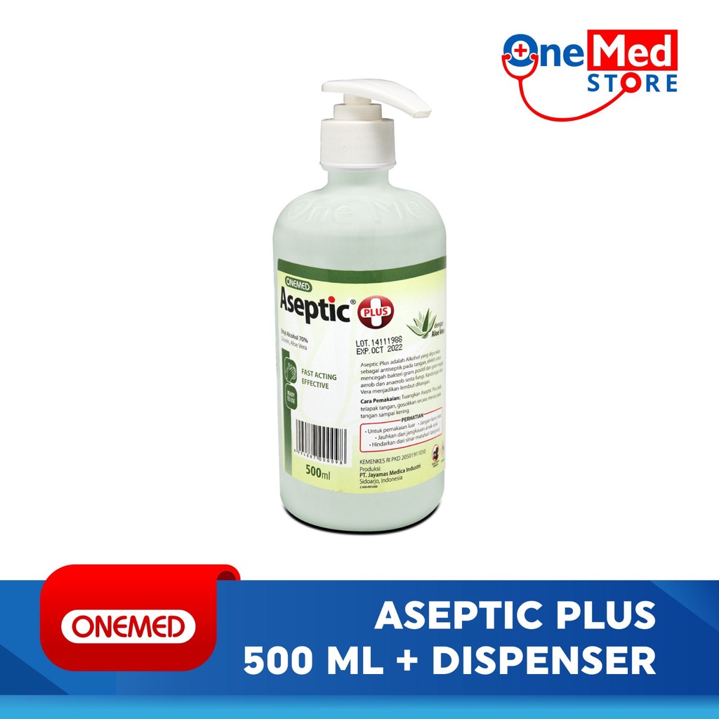 Aseptan OneMed Hand Sanitizer 500 ml +Dispenser OJ