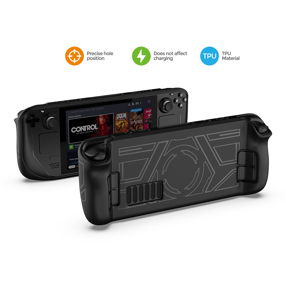 Dobe Protective Case For Steam Deck TPU Casing Black