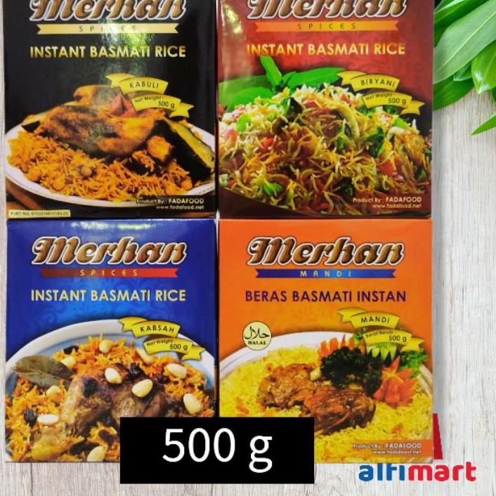 

✸ Merhan Basmati Instant 500gr / 500 gr / Nasi Mandi / Nasi Biryani / Nasi Kebuli Kabuli / Nasi Kabsah ❃