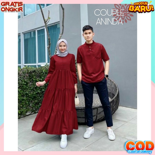 Bju Couple Pasangan Baju Couple Suami Istri Terbaru Pakaian Cuple Pria Dan Wanita Gamis Couple Suami