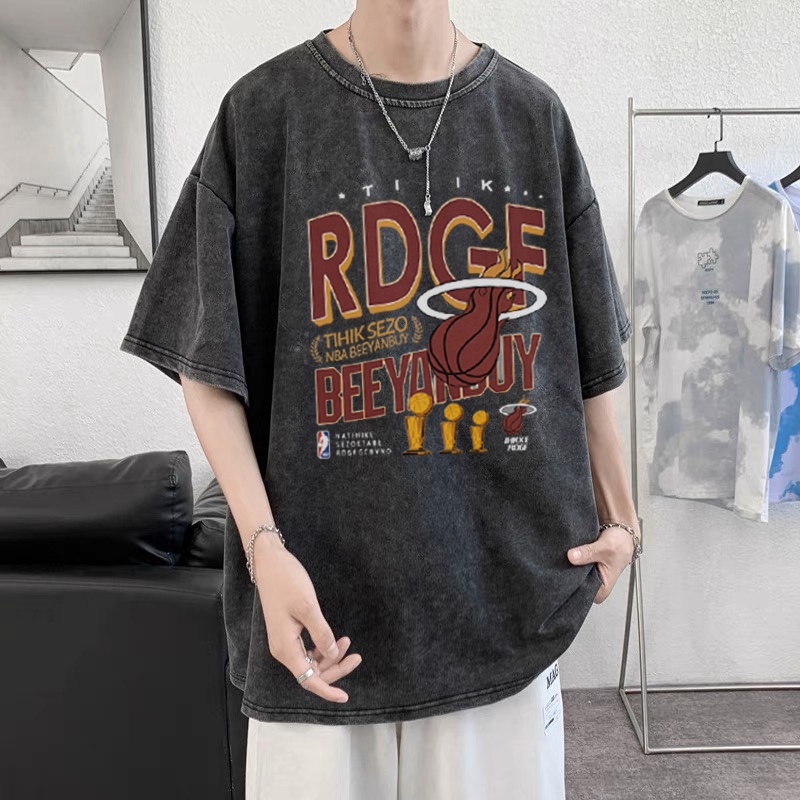 RDGF official shop Kaos anak laki laki terbaru 2023   Korean style  baju kaos   pola anjing kaos cowo hitam kaos hitam oversize