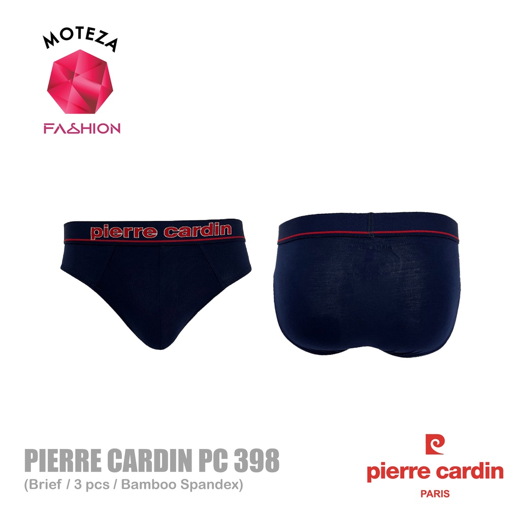 Moteza Celana Dalam Underwear Brief Pria Bamboo - Pierre Cardin PC 398 / PC398 - Isi 3 pcs