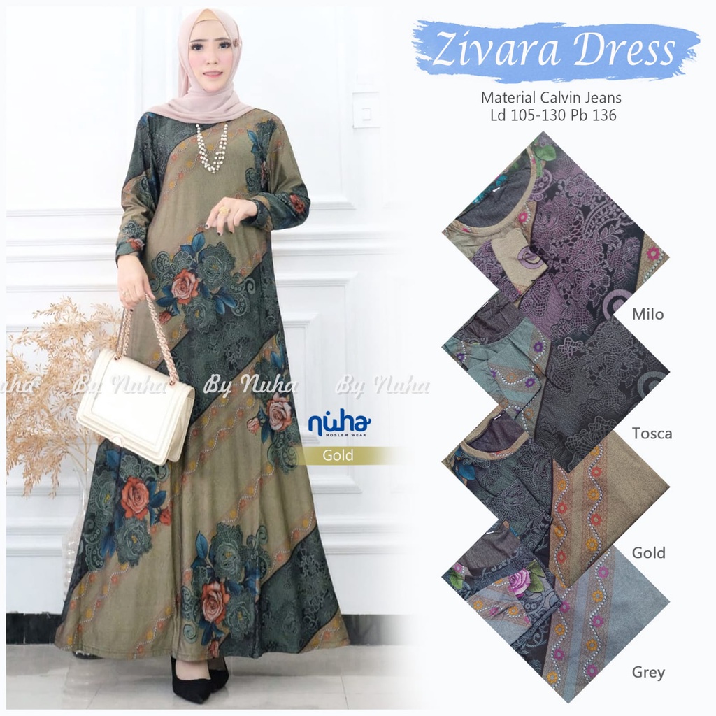ASMARA KAILA ZIVARA RAQILA #4 LARISSA ORAMI RISMA BATARI ERIKA ZAFIRA FLORIDA MAXY DRESS MOTIF ABSTR