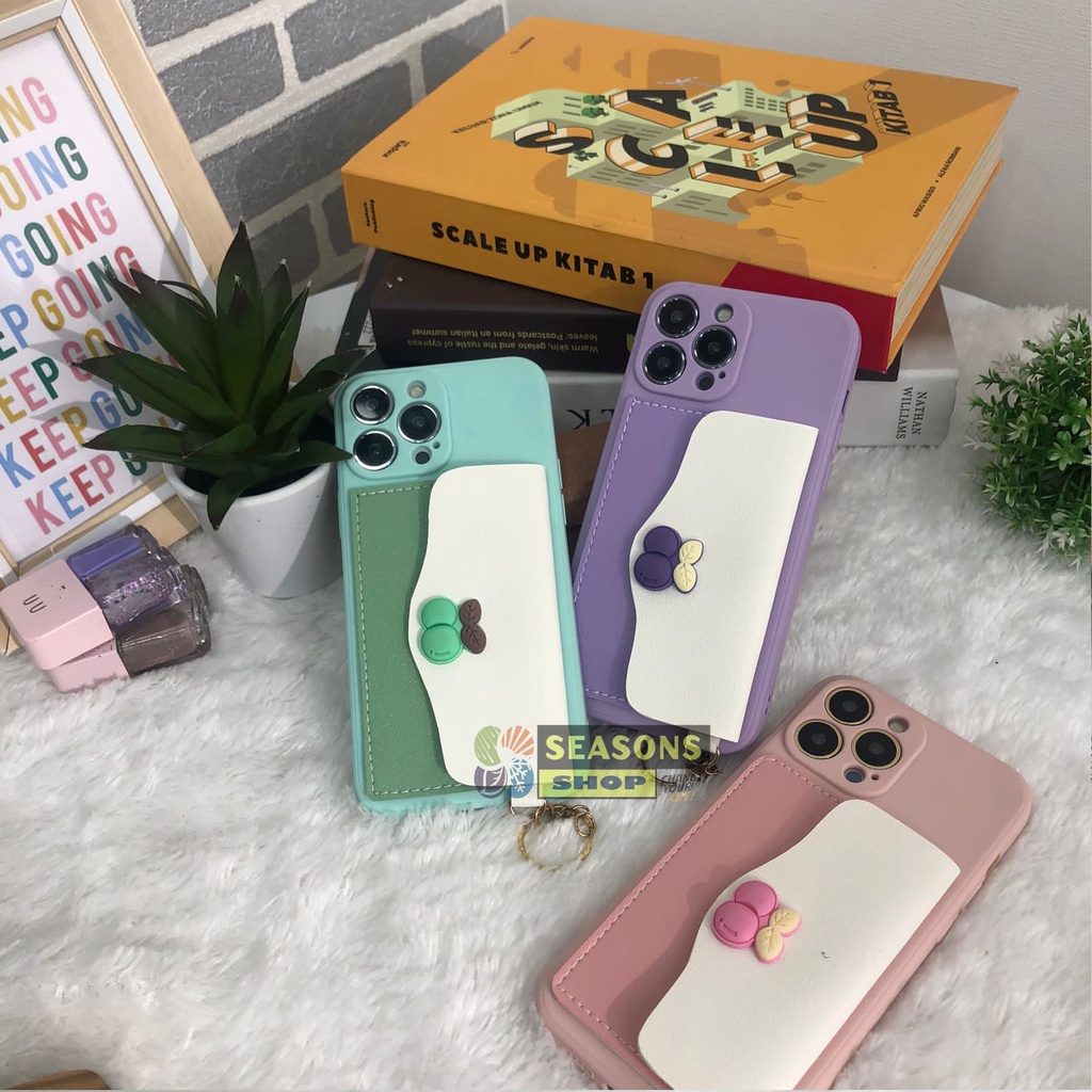 Case Model Dompet Bahan Silikon Untuk Type Vivo Y02 Vivo Y15s Vivo Y75 Vivo Vivo Y12s/Y20/Y20s Y33s 