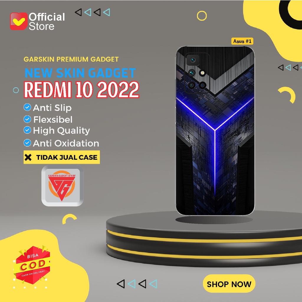 Garskin Redmi 10 2022 Skin Gadget Premium Motif Asus