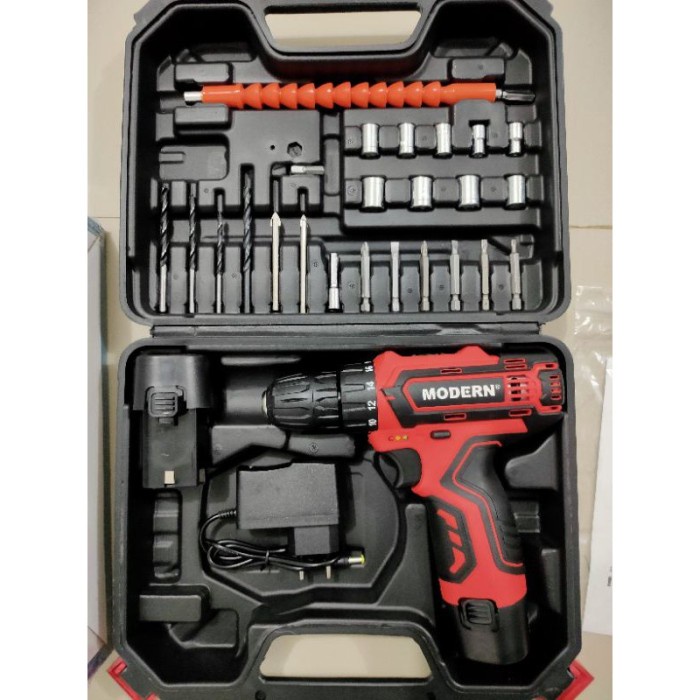 MODERN BOR BATERAI CORDLESS SET 10MM 12V M-13 SET M13 M 13