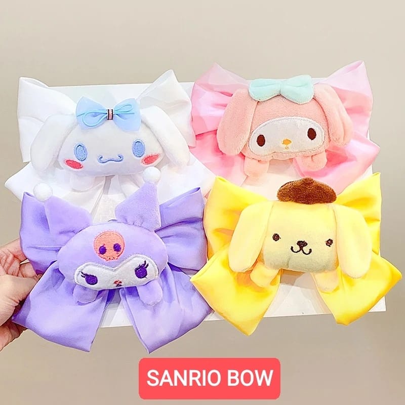 BOW SANRIO JEPIT RAMBUT ANAK CEWEK REMAJA PITA FASHION AKSESORIS KOREA IMPORT