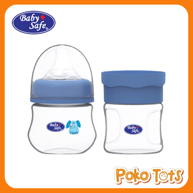 Baby Safe Feeding Bottle &amp; Food Container 150ml Isi 2pcs Botol Susu &amp; Wadah Susu Bayi WHS