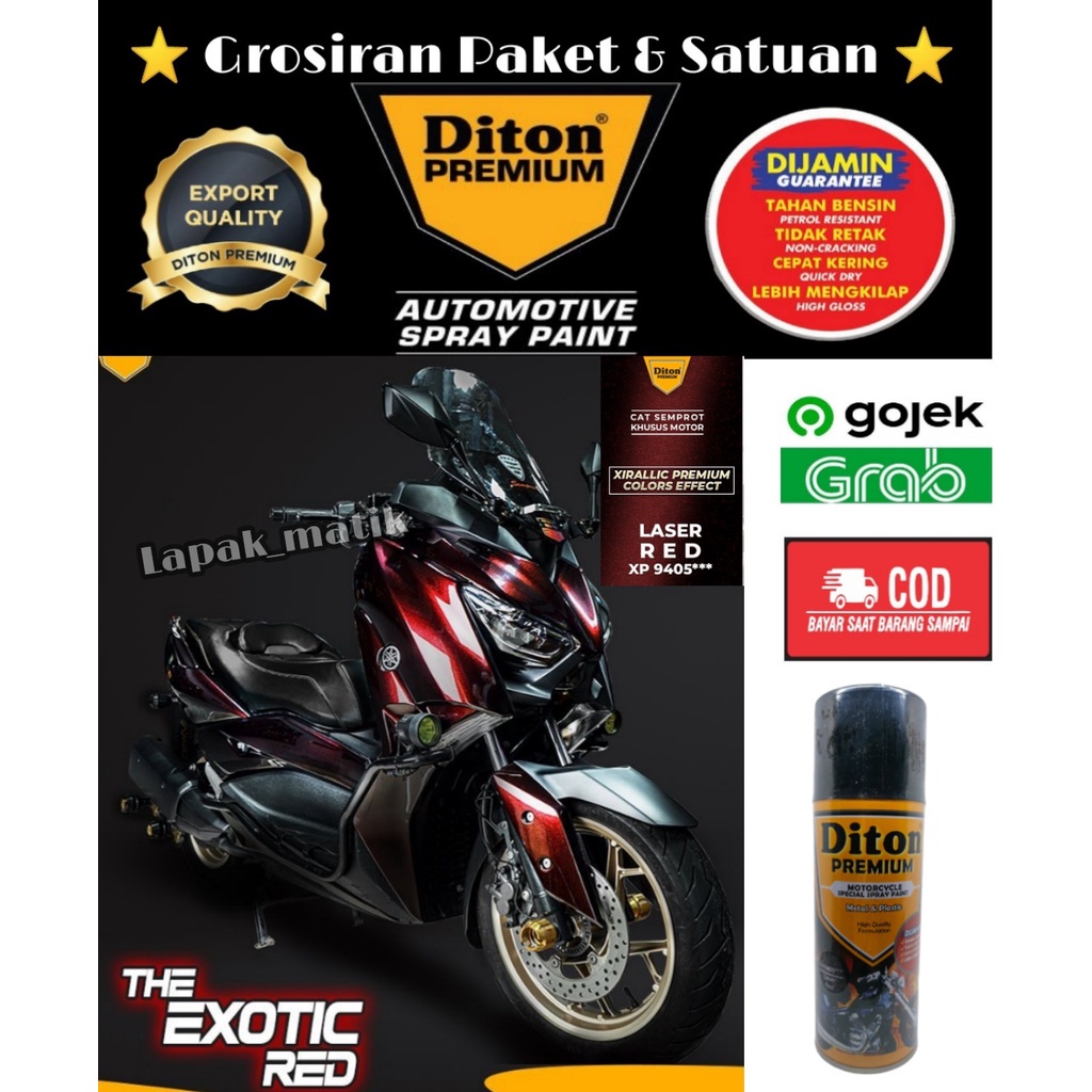 DITON PREMIUM XIRALLIC LASER RED XP9405 XIRALLIC MERAH