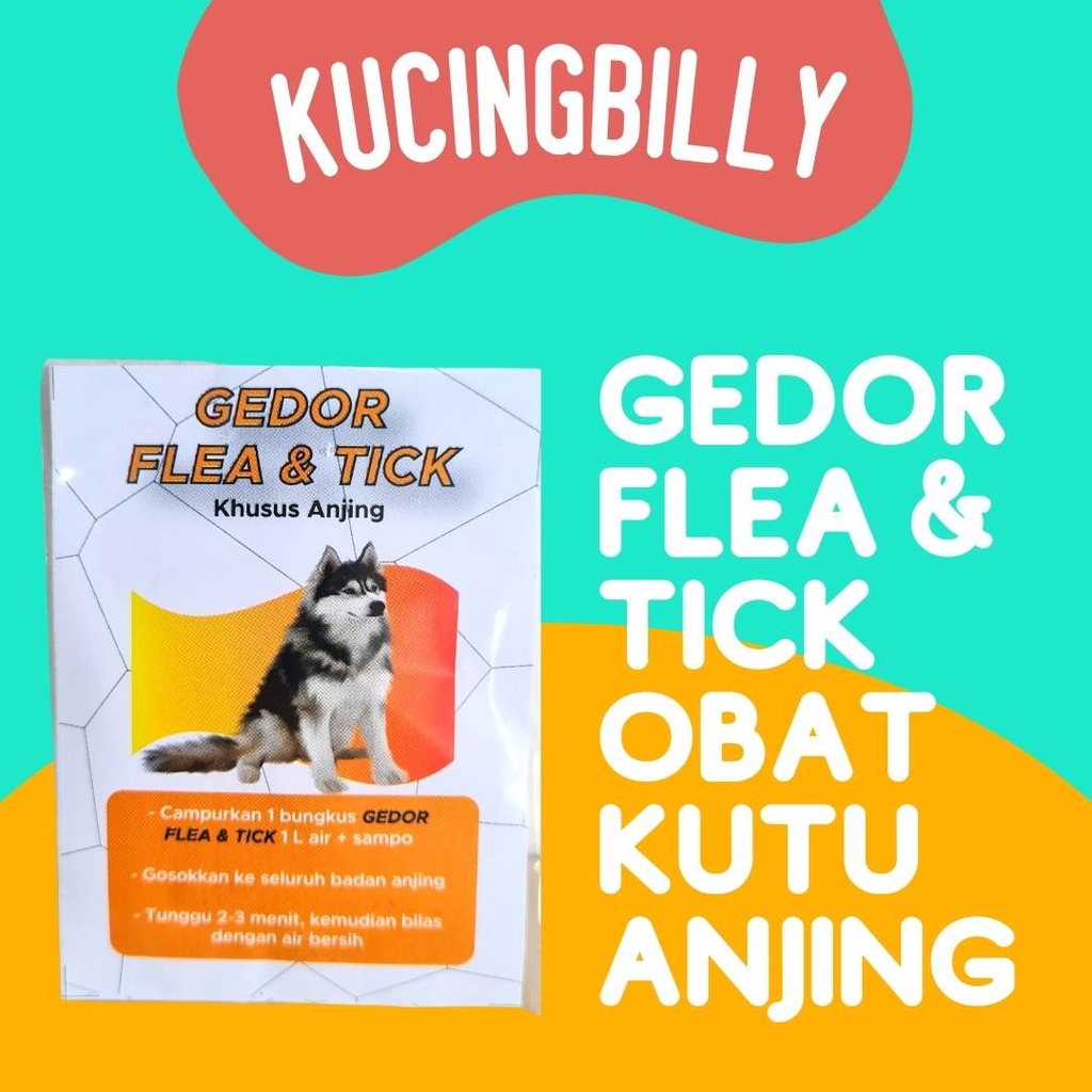 GEDOR FLEA TICK OBAT ANTI KUTU ANJING