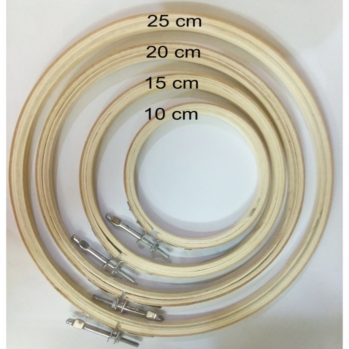 Terlaris Embroidery Hoop Hoop Bambu Pemidangan Kayu Rangka Sulam