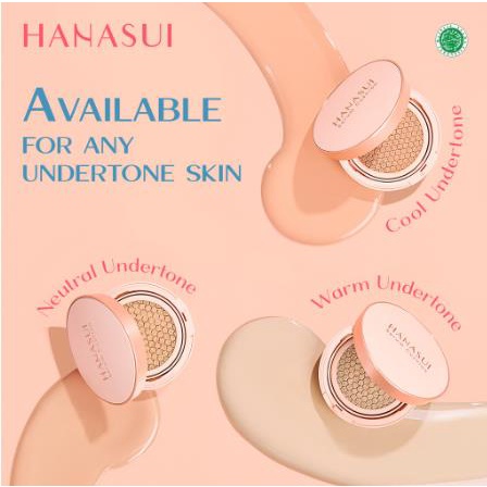 * KYRA * Hanasui Serum Cushion Bedak Cair Foundation Alas Bedak Kosmetik Wajah - Netto 15 gr