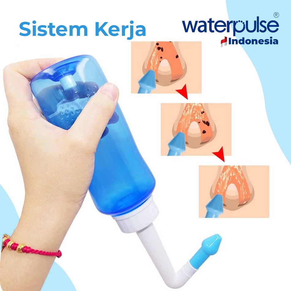 botol cuci hidung/ nasal wash botle siap pakai lengkap