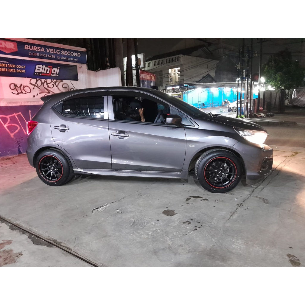 PAKETAN VELG BAN BRIO HSR SHINJUKU R15 HONDA BRIO BAN ACCELERA PHI-R 195/50 R15