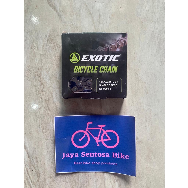 TERMURAH!!! Rantai Sepeda Single Speed 114L EXOTIC / Realpict