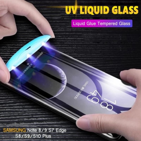 Dijual TEMPERED GLASS UV SAMSUNG GALAXY S8 FULL LEM DOME GLASS FULL HD Murah