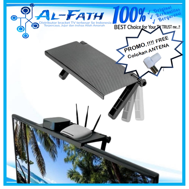 Tatakan rak Tv/monitor pc serbaguna Screen Top Shelf TV/PC bracket  breket  braket