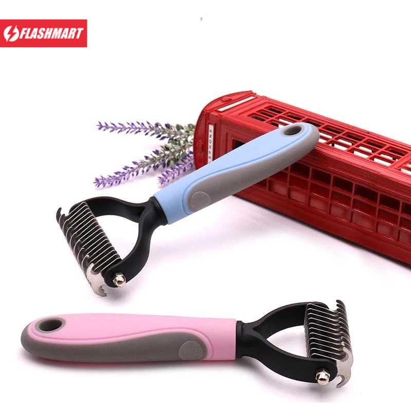 Flashmart Sisir Rambut Binatang Peliharaan Hair Removal Comb - AES0124