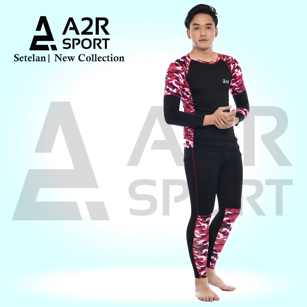 A2R Sport - Setelan dewasa Baju renang motif army