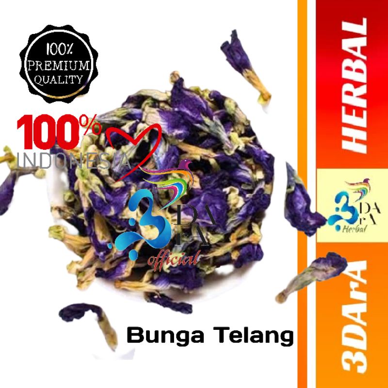 

Bunga Telang Kering 250gr Premium