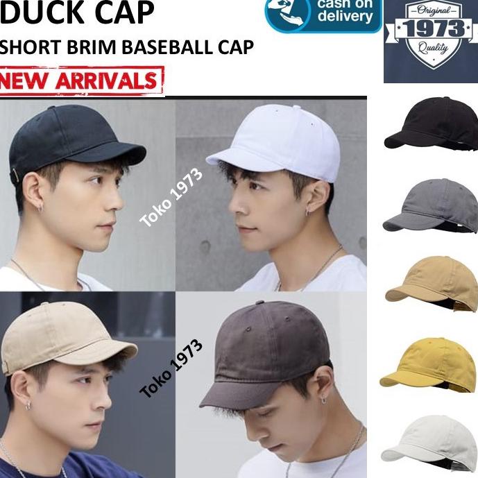 TERBAIK Baseball cap : DUCK CAP - Topi baseball topi pria topi wanita SHORT BRIM CAP