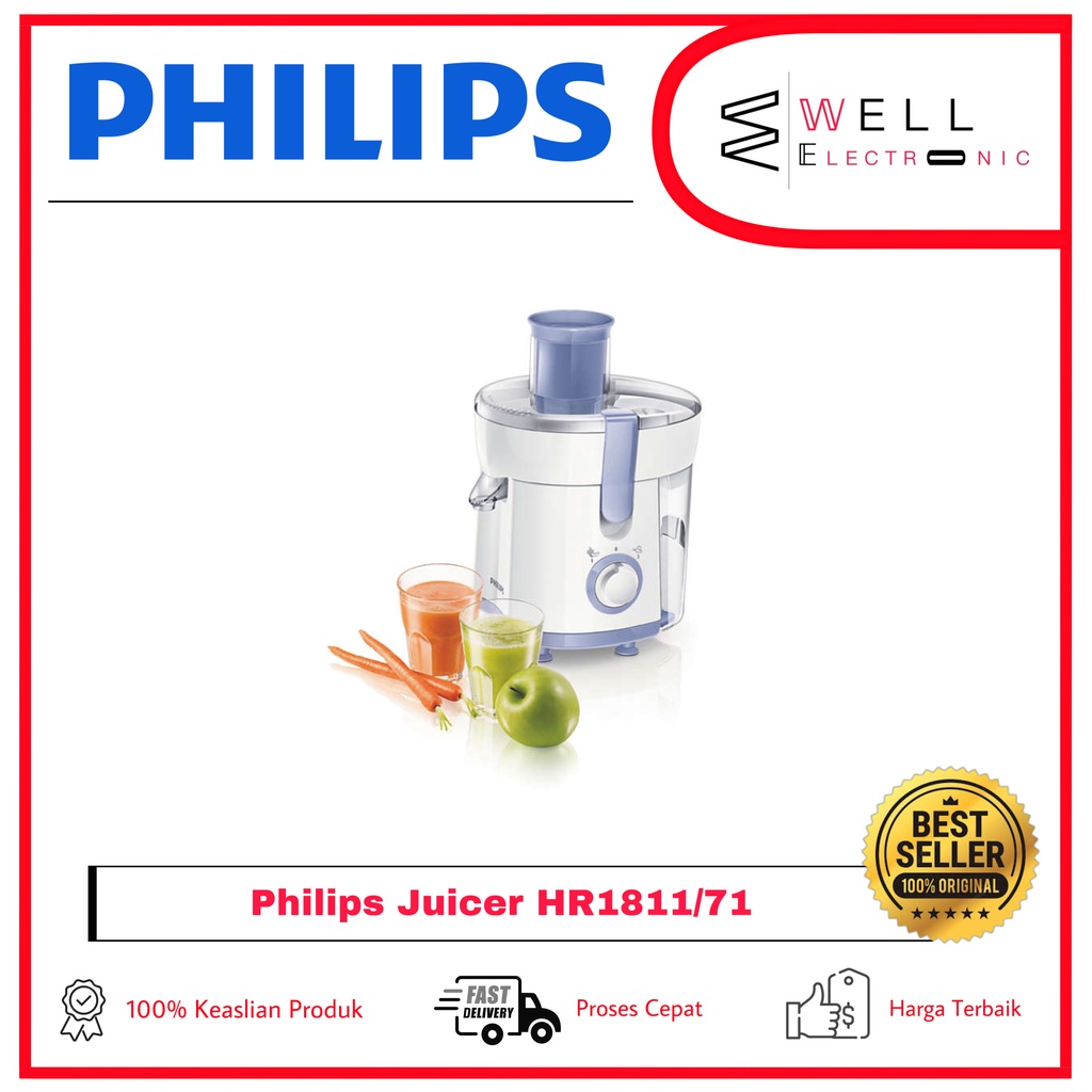 PHILIPS HR1811/71 Daily Collection Juicer Extractor HR 1811