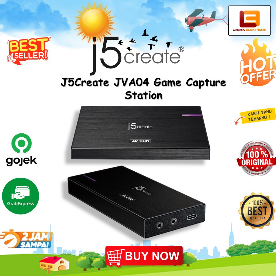 j5create JVA04 HDMI to USB-C Game Capture Station