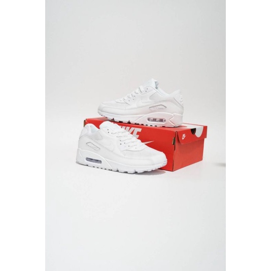 Nike Air Max 90 Triple White Premium Original,Sepatu Air Max