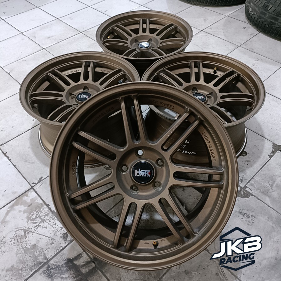 VELG MOBIL RACING HSR BOON RING 18 LEBAR 9,5 LUBANG BAUT PCD 5x114