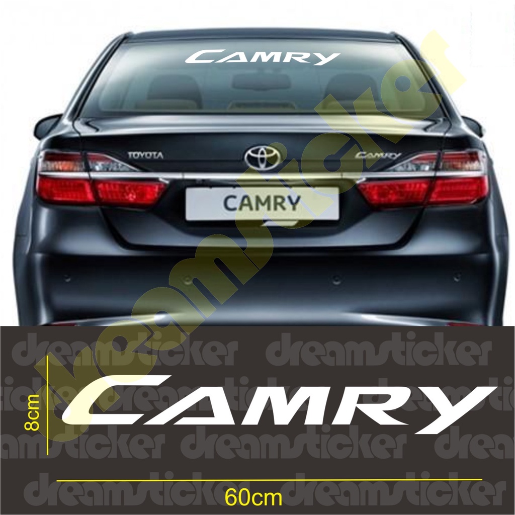 Sticker Stiker Mobil Toyota Camry Kaca Belakang