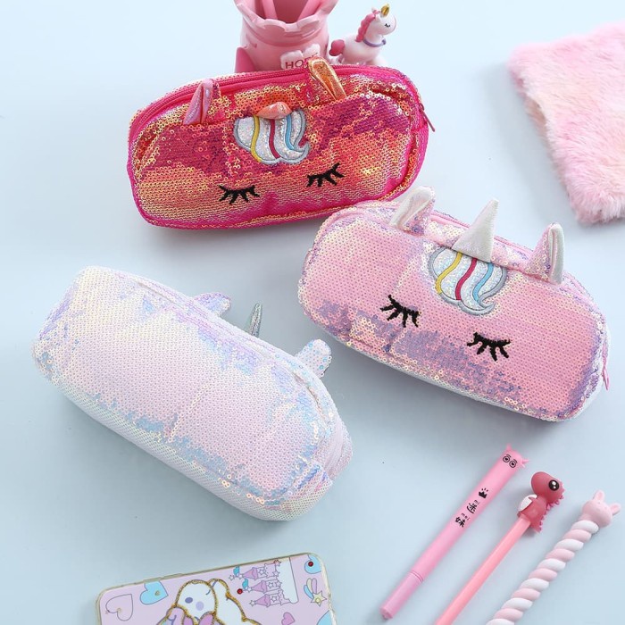 

BAJUKIDDIE UNICORN TWINKLE POUCH TEMPAT PENSIL KUDA LITTLE PONY HP