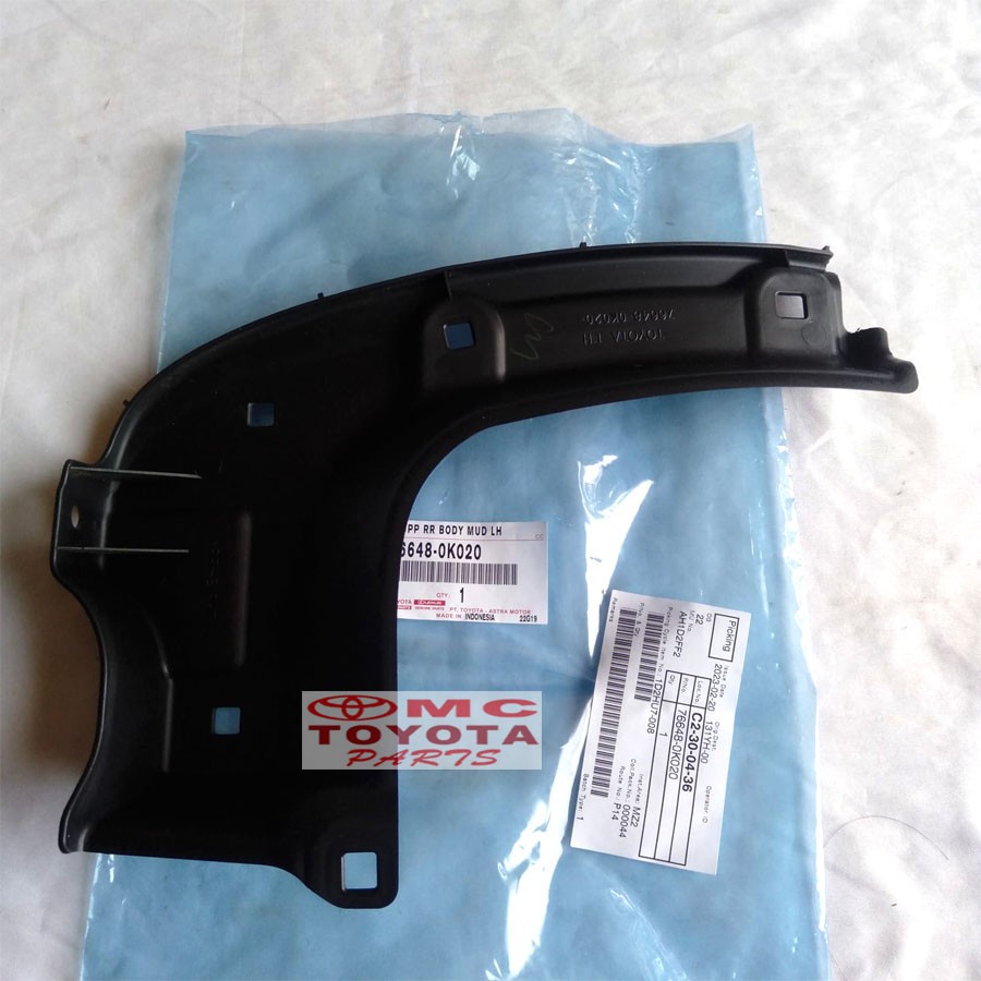 Liner Fender Spakbor Belakang Kiri Kijang Innova 76648-0K020