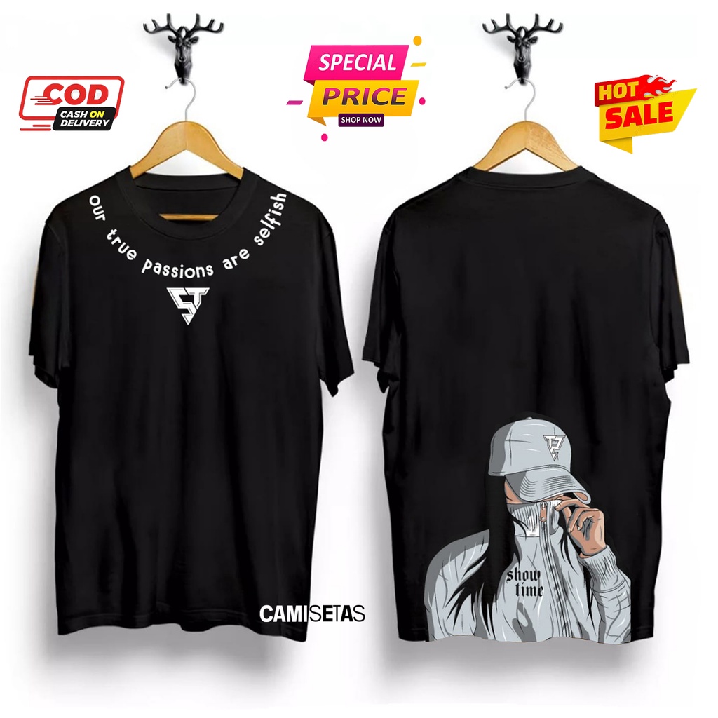 Kaos T-shirt Distro / Kaos Cewe Bertopi / Kaos Abstract / Kaos Distro Keren / Kaos Bergambar / Kaos 