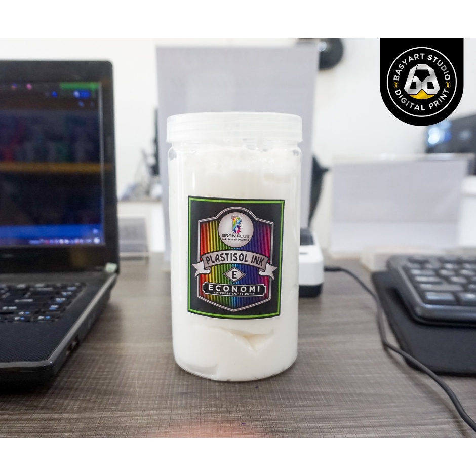 Tinta Sablon Plastisol CLEAR - Brain Plus 1 KG