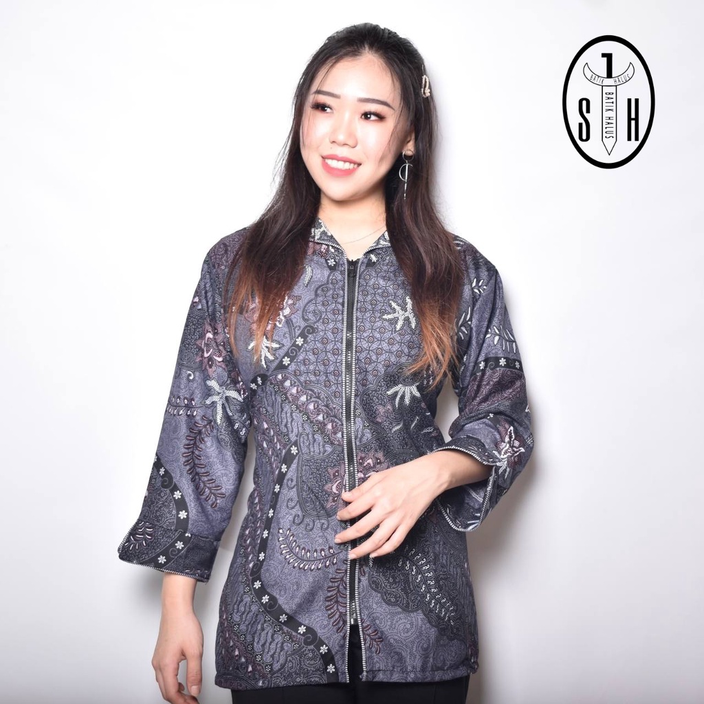 SULTAN HADI BAJU BATIK LENGAN PANJANG TUNIK WANITA BLOUSE JU