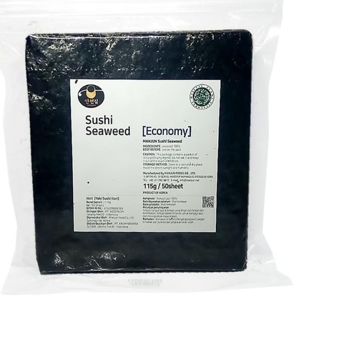 

♟ Manjun Yaki Sushi Nori Ekonomi 115gr 50 Lembar ➭