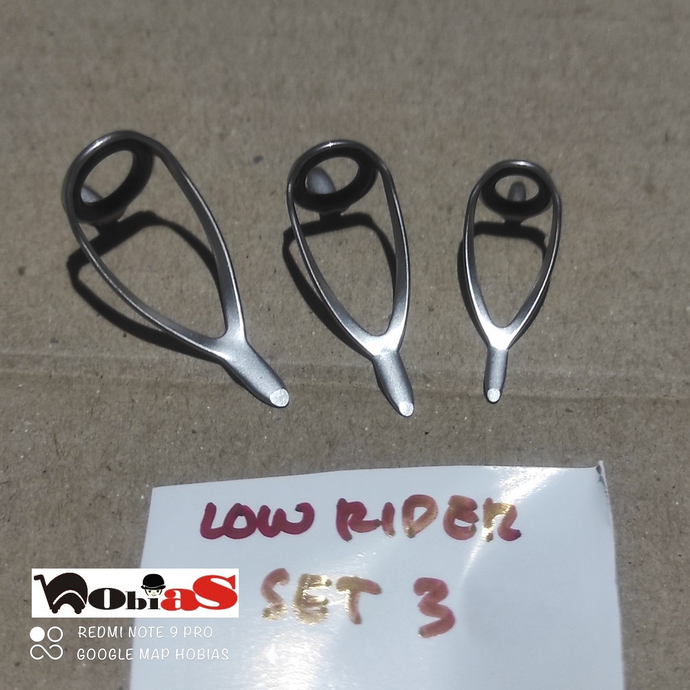 SET RING FUJI .... kolongan joran pancing Ring Guide Fuji LOW RIDER