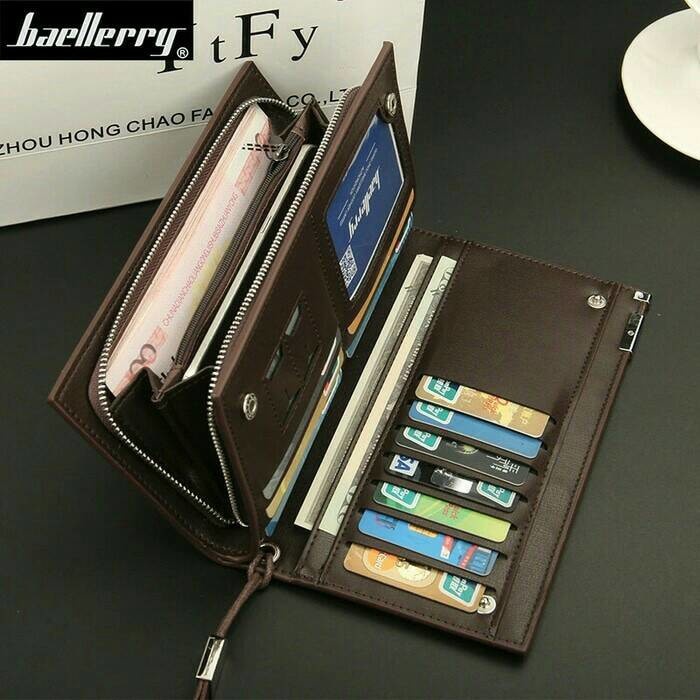 FYGALERY SW002 Dompet PRIA BAELLERRY &amp; Dompet PRIA FYGALERY Dompet Pria panjang Bonus Kotak