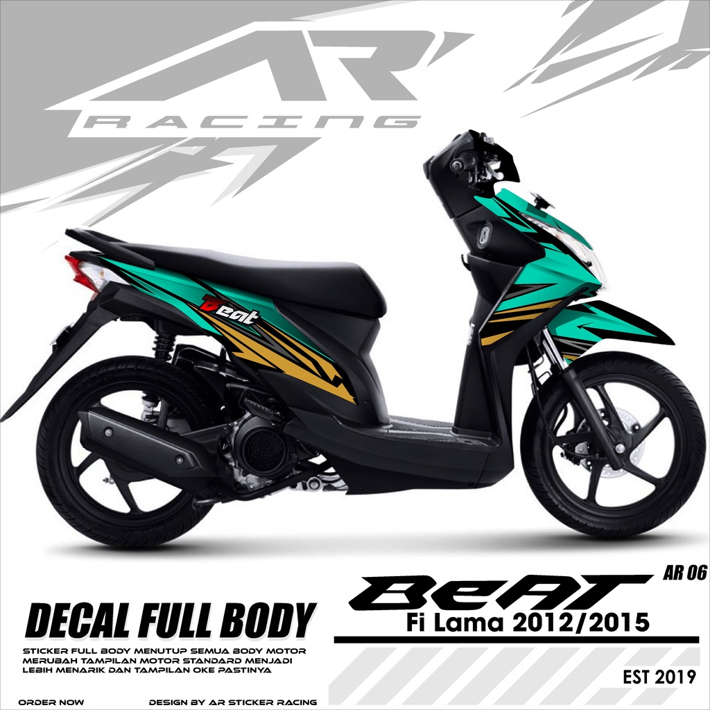 (COD) Decal Sticker Fullbody Beat Fi Lama 2012 2013 2014 - Dekal Stiker Skotlet Motor Beat Termurah 